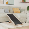 Rampa pre psa šedá 100x40 cm jedľové masívne drevo-ForU-172417