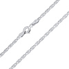 Stříbrný řetízek Valentino s částečně broušenými očky - 2,5 mm varianta 45 cm