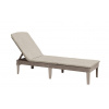 Lehátko KETER Jaipur s polstrem box - 187 x 58 x 29 cm - cappuccino