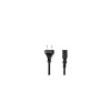 Napájecí kabel | Euro Male | IEC-320-C7 | Přímý | Přímý | Poniklované | 3.00 m | Plochý | PVC | Černá | Label