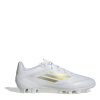 adidas F50 Club Firm Ground Football Boots White/Gold/Wht 10 (44.7)
