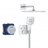 Grohe GROHTHERM SMARTCONTROL sprchový set s termostatickou podomítkovou baterií, horní sprcha, ruční sprcha se 3 proudy, hadice, držák, Water Saving, chrom