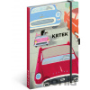 Baagl Notes Krtek a autíčko linkovaný 13 × 21 cm