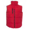 PAYPER DAYTONA 000876-0051 / Zateplená vesta s fleece podšívkou kontrastnej farby - red/black XXL