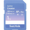SanDisk Creator SDXC karta 1 TB Class 10, v60 Video Speed Class, UHS-II U3 spínač ochrany proti zápisu; SDSDXEP-1T00-GNCIS