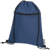 RPET šnúrkový batoh , Heather dark red Farba: heather navy