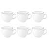 SELTMANN WEIDEN LIDO BLACK LINE 12 ks - kávová súprava z porcelánu pre 6 osôb, šálky 200 ml