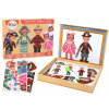 LEAN TOYS Magnetická sada puzzle s motívom kreslených postavičiek