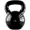 LIATINOVÝ KETTLEBELL POTIAHNUTÝ VINYLOM HMS KNV16 ČIERNY 16 KG