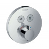 Hansgrohe Shower Select Termostatická batéria pod omietku na 2 spotrebiče, chróm 15743000-HG