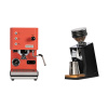 Profitec GO, red + Eureka Mignon Zero 65 Speedy, CR black