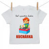 Boodyy Tričko s krátkym rukávom Keď vyrastiem budem kuchárka 68 (3-6 mesiacov)