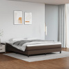 vidaXL Matrac s taštičkovými pružinami hnedý 160x200x20 cm umelá koža - Hnedá - 174640-108898