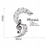 Samolepka na stenu/Tapeta Music KP-16512