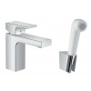 Hansgrohe Vernis Shape Umývadlová batéria s ručnou sprchou Bidette, chróm 71216000-HG