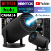 PROJEKTOR ANDROID TV WIFI MINI 4K PRENOSNÝ INTELIGENTNÝ OTOČNÝ REPRODUKTOR