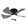 Globo Lighting Hines stropné svietidlo s ventilátorom 1x9 W čierne 03609A