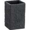 Wenko Pohár na zubné kefky Villata polyrezín 7,5 x 11 x 7,5 cm antracitový