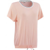 KARI TRAA RONG TEE lososová,biela Dámske štýlové tričko XS