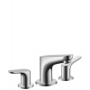Hansgrohe Focus E2 - Umývadlová batéria 100, 3-otvorová inštalácia, s odtokovou súpravou s ťahadlom, chróm 31937000