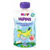HiPP Bio Hippies Jablko-Hruška-Dračie ovocie-Čierne ríbezle 100 g