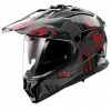 Prilba LS2 MX702 PIONEER II CRAZY BLACK RED-06 Veľkosť: XXL (63-64 cm)