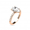 iZlato Forever Diamantová obruč z ružového zlata pre 2ct diamant Aria, 14K CSTM2PR-200