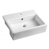 Isvea PURITY hranaté umývadlo polozápustné 50x42 cm SPH 10PL52050