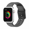 AppleKing jednofarebný silikónový remienok pre Apple Watch 42mm / 41mm / 40mm / 38mm - sivý - možnosť vrátiť tovar ZADARMO do 30tich dní