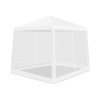 Záhradný altánok s moskytiérou 2,4 x 3 m AGA DS7009-WHITE - biely