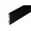 Cezar LAKOVANÁ MDF PODLAHOVÁ LIŠTA - V = 100 mm - Matný povrch Farba: Čierna, Príslušenstvo: podlahová lišta (skirting board)