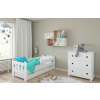 BabyBeds Detská posteľ STAS Farebné prevedenie: Biela, Velikost postele: 160x80 cm, Úložný priestor k posteli: Áno, s úložným priestorom