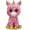 TY Beanie Boos FANTASIA - viacfarebný jednorožec 42 cm