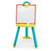 Školská tabuľa obojstranná Activity Plastic Board Smoby 2v1 magnetická na fixky a kriedu a 7 doplnkov