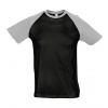 SOĽS Funky Pánske tričko SL11190 Black / Grey melange 3XL
