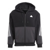 adidas Future Icons 3-Stripes Full Zip pánska mikina BLACK S