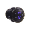 Digitálne LED hodiny do auta 12/24V - s modrým podsvietením
