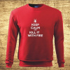 Keep calm and kill it with fire, Barva Červená, Velikost L Bezvatriko.cz 502204