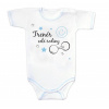 Body krátky rukáv s vtipným textom Baby Nellys, Trenér celé rodiny 62 (2-3m)