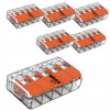 5x Rýchlospojka Inštalačná Svorka WAGO 221-415 pre VODIČ 5x0,2-4mm