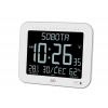 JVD DH9362.1 - Rádiom riadené digitálne hodiny s budíkom strieborné