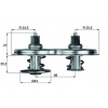 MAHLE Termostat, chladivo BEHR TX 33 83D