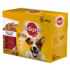 Pedigree Adult kura & jahňa & hydina & hovädzie v želé 12 x 100 g
