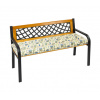 Bellatex Sedák prošívaný na lavici, Levandule modrá - 40x120cm