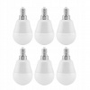 6KS LED ŽIAROVKA DENNÉ SVETLO BIELA TEPLÁ AC85V-265V