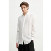 Ľanová košeľa BARENA VENEZIA Camicia Mola CAU5077.3007 biela 52