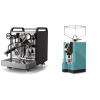 Rocket Espresso Mozzafiato FAST V, black + Eureka Mignon Specialita, CR tiffany blue