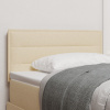 vidaXL Čelo postele s líniovým dizajnom krémové 80 cm textil 42006997