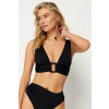 Trendyol Black Triangle Accessory Bikini Top čierna 36 Trendyol 8683049114833