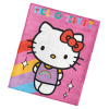 Carbotex Detská deka Hello Kitty Rainbow 130x160 cm